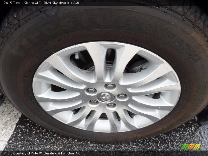 Silver Sky Metallic / Ash 2015 Toyota Sienna XLE