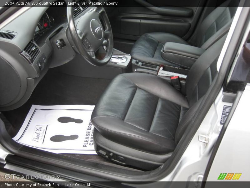 Light Silver Metallic / Ebony 2004 Audi A6 3.0 quattro Sedan