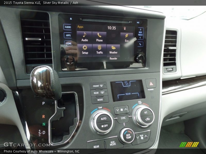 Silver Sky Metallic / Ash 2015 Toyota Sienna XLE