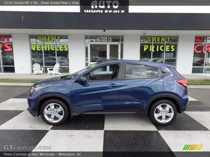 Deep Ocean Pearl / Gray 2016 Honda HR-V EX