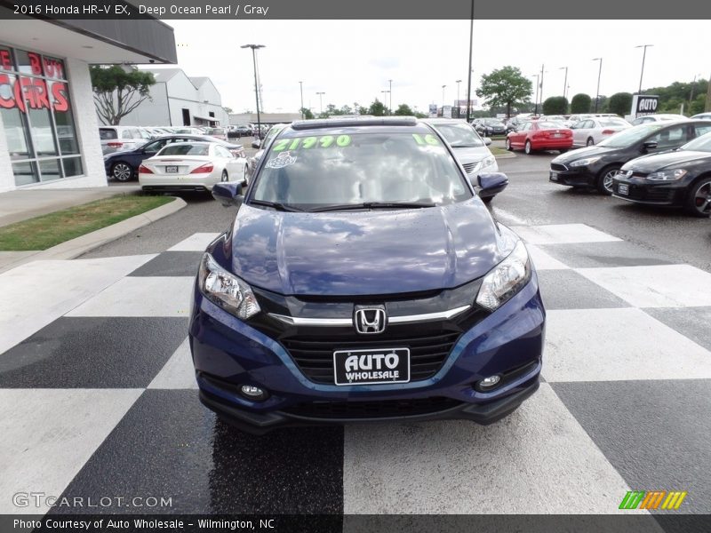 Deep Ocean Pearl / Gray 2016 Honda HR-V EX
