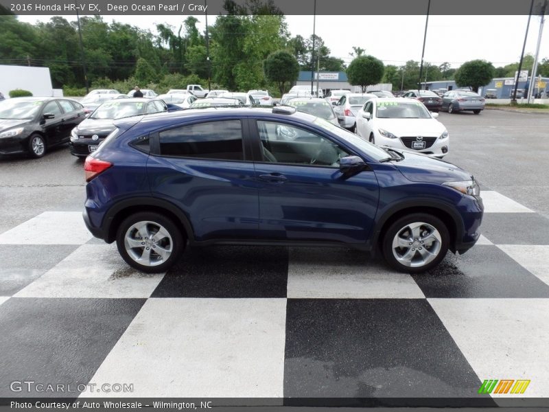 Deep Ocean Pearl / Gray 2016 Honda HR-V EX