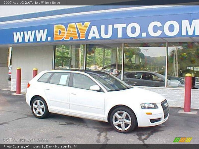 Ibis White / Beige 2007 Audi A3 2.0T