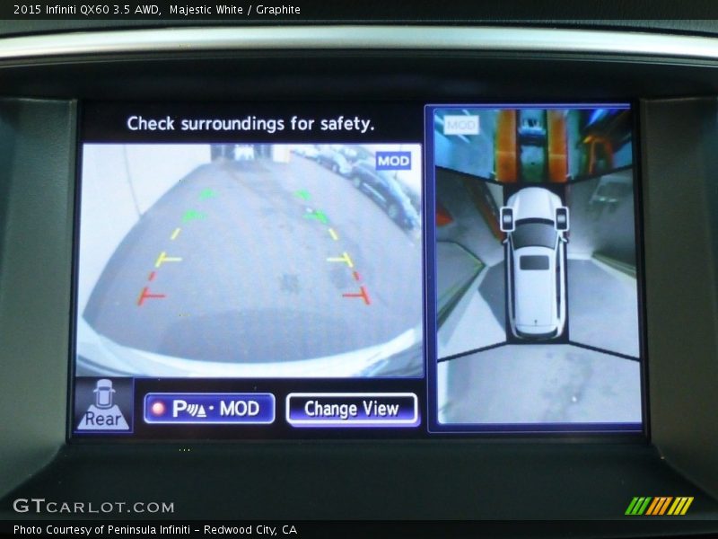 Majestic White / Graphite 2015 Infiniti QX60 3.5 AWD