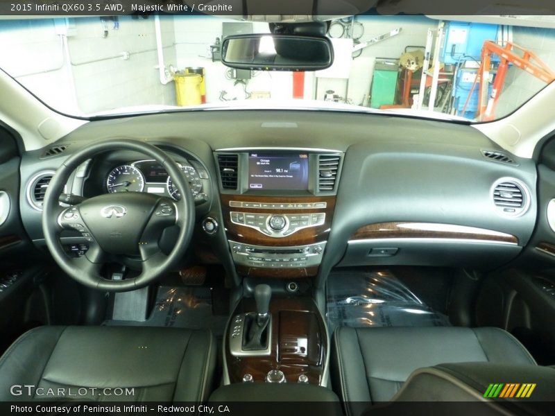Majestic White / Graphite 2015 Infiniti QX60 3.5 AWD