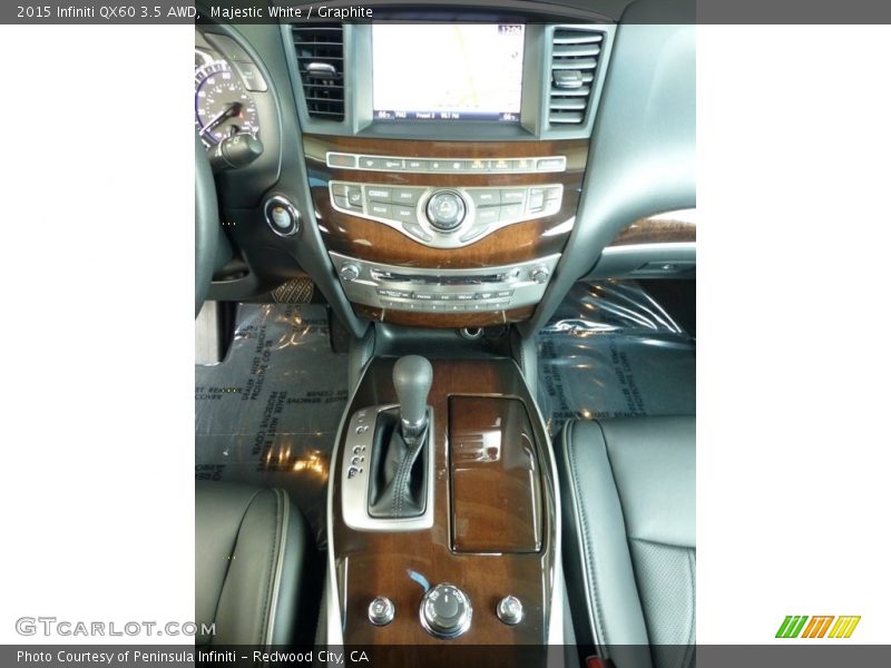 Majestic White / Graphite 2015 Infiniti QX60 3.5 AWD