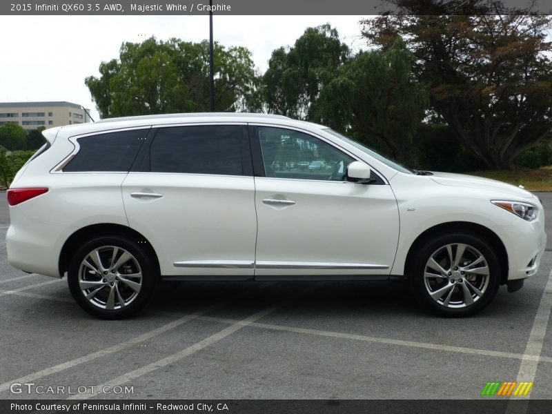 Majestic White / Graphite 2015 Infiniti QX60 3.5 AWD
