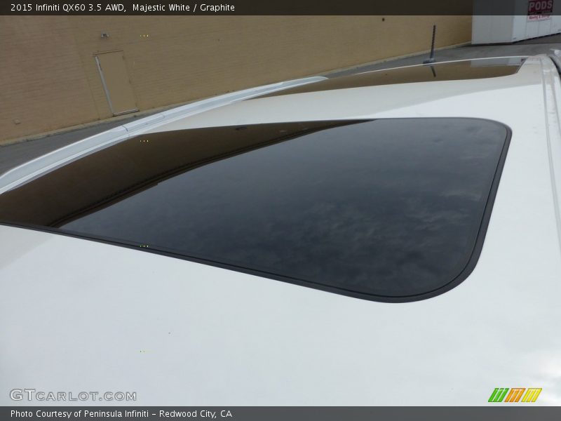 Majestic White / Graphite 2015 Infiniti QX60 3.5 AWD