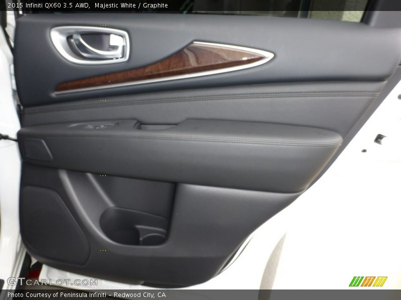 Majestic White / Graphite 2015 Infiniti QX60 3.5 AWD