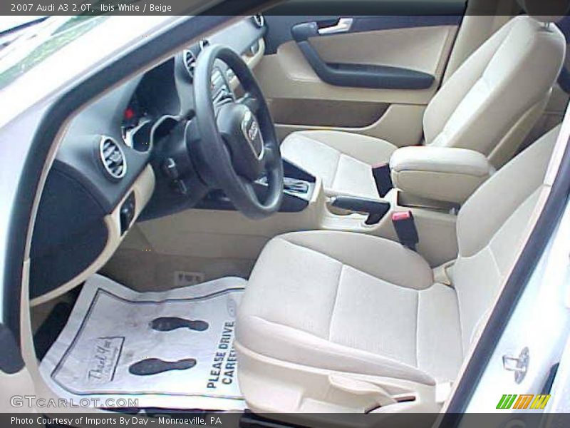 Ibis White / Beige 2007 Audi A3 2.0T