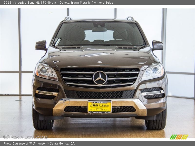Dakota Brown Metallic / Almond Beige 2013 Mercedes-Benz ML 350 4Matic