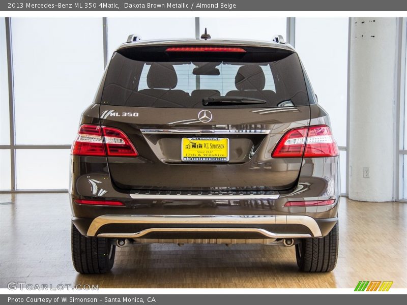 Dakota Brown Metallic / Almond Beige 2013 Mercedes-Benz ML 350 4Matic