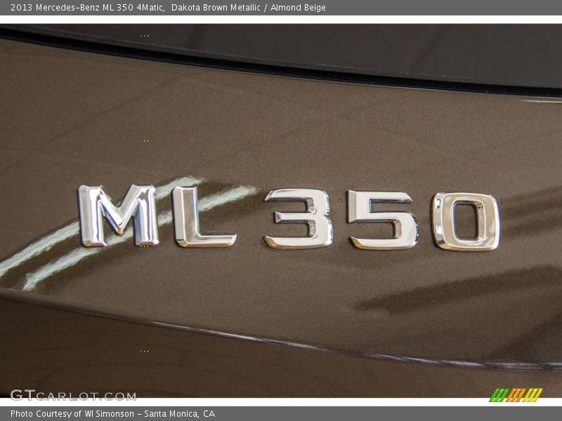 Dakota Brown Metallic / Almond Beige 2013 Mercedes-Benz ML 350 4Matic