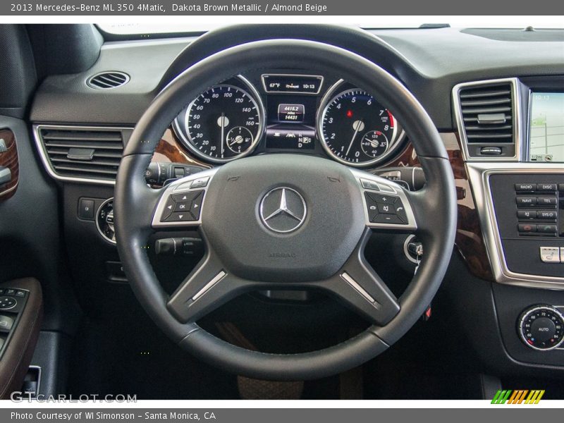 Dakota Brown Metallic / Almond Beige 2013 Mercedes-Benz ML 350 4Matic