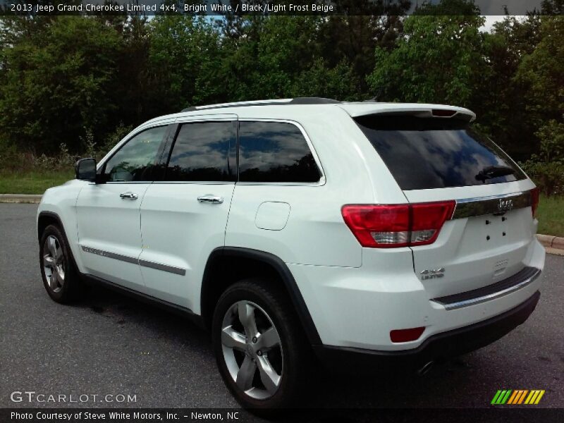 Bright White / Black/Light Frost Beige 2013 Jeep Grand Cherokee Limited 4x4