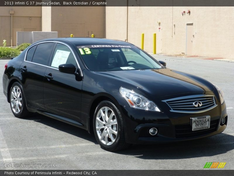 Black Obsidian / Graphite 2013 Infiniti G 37 Journey Sedan