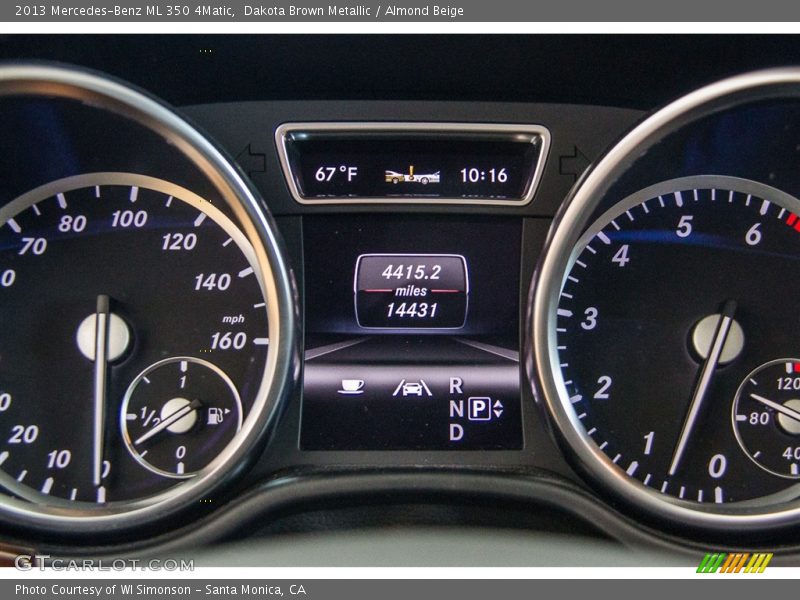 Dakota Brown Metallic / Almond Beige 2013 Mercedes-Benz ML 350 4Matic