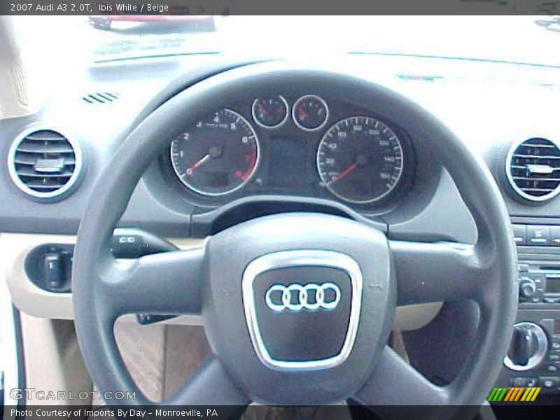 Ibis White / Beige 2007 Audi A3 2.0T