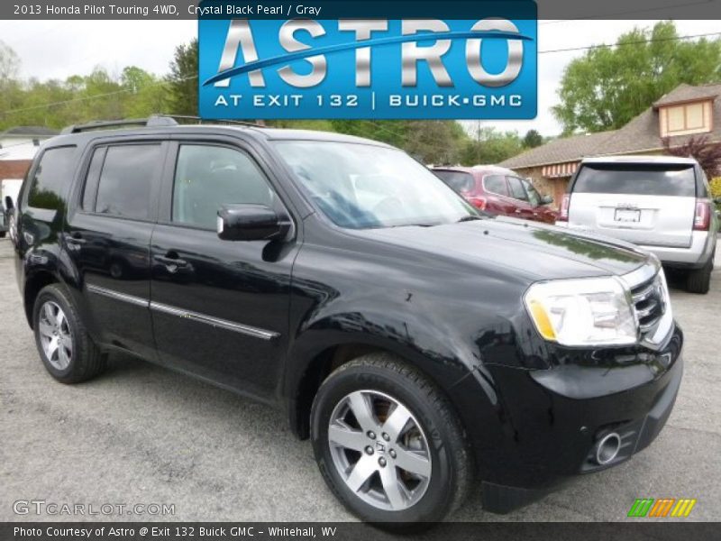 Crystal Black Pearl / Gray 2013 Honda Pilot Touring 4WD