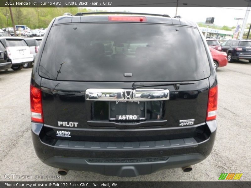 Crystal Black Pearl / Gray 2013 Honda Pilot Touring 4WD