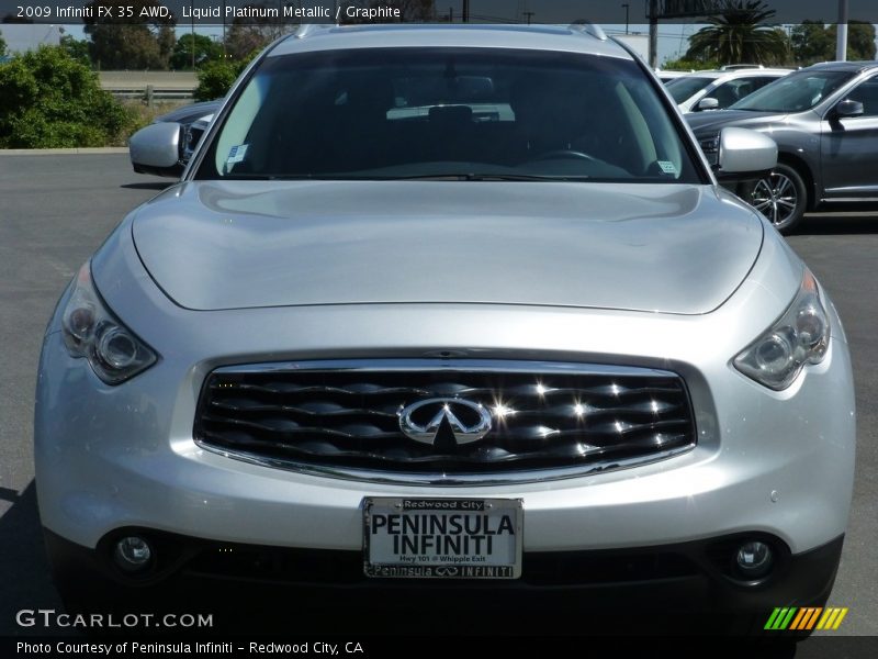 Liquid Platinum Metallic / Graphite 2009 Infiniti FX 35 AWD