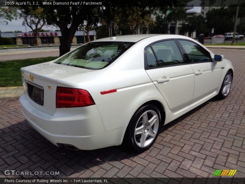 White Diamond Pearl / Parchment 2005 Acura TL 3.2