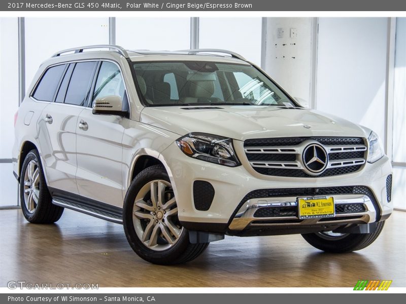 Polar White / Ginger Beige/Espresso Brown 2017 Mercedes-Benz GLS 450 4Matic