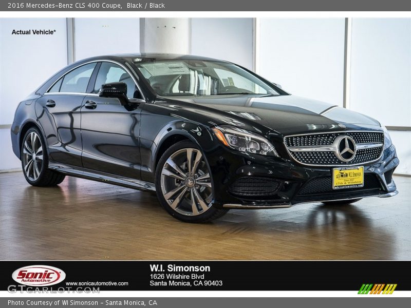 Black / Black 2016 Mercedes-Benz CLS 400 Coupe