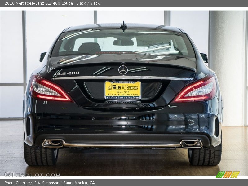 Black / Black 2016 Mercedes-Benz CLS 400 Coupe