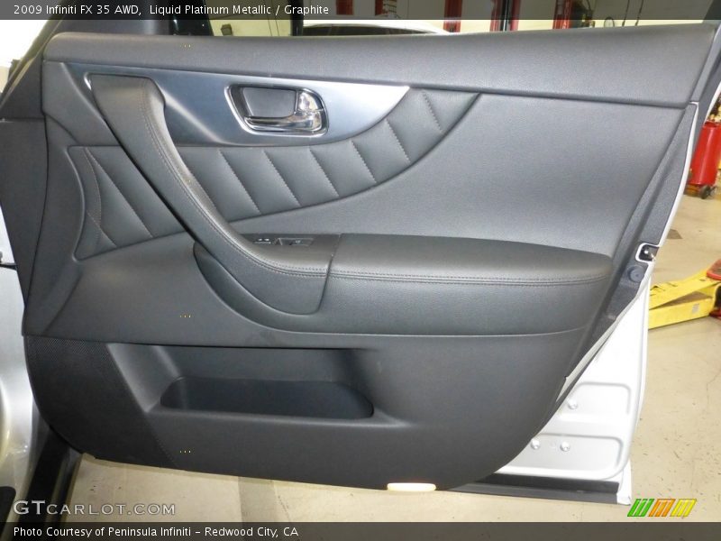 Liquid Platinum Metallic / Graphite 2009 Infiniti FX 35 AWD