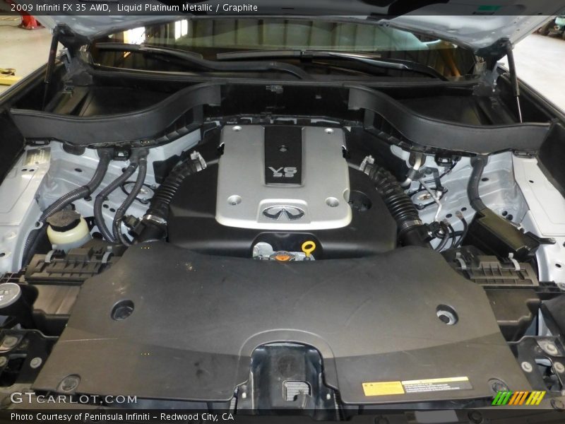 Liquid Platinum Metallic / Graphite 2009 Infiniti FX 35 AWD