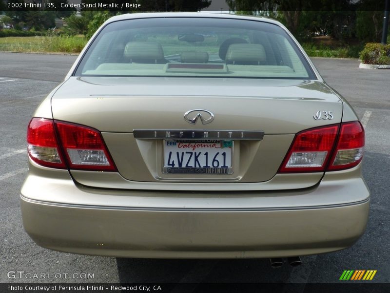 Golden Sand Metallic / Beige 2002 Infiniti I 35