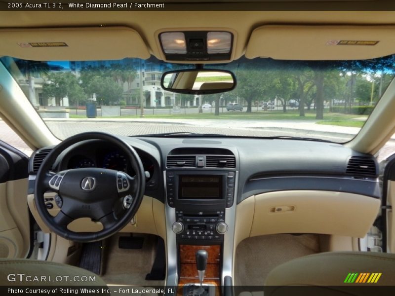 White Diamond Pearl / Parchment 2005 Acura TL 3.2