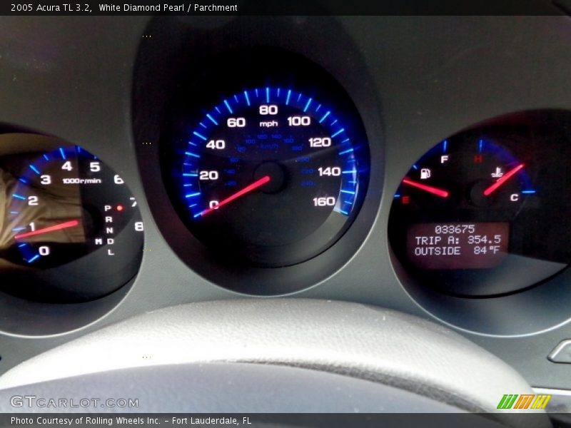 White Diamond Pearl / Parchment 2005 Acura TL 3.2