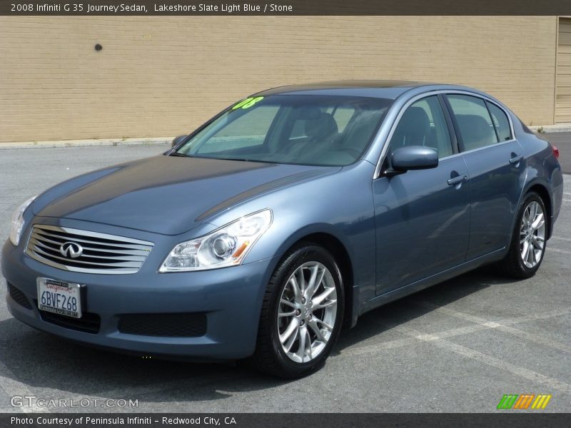 Lakeshore Slate Light Blue / Stone 2008 Infiniti G 35 Journey Sedan
