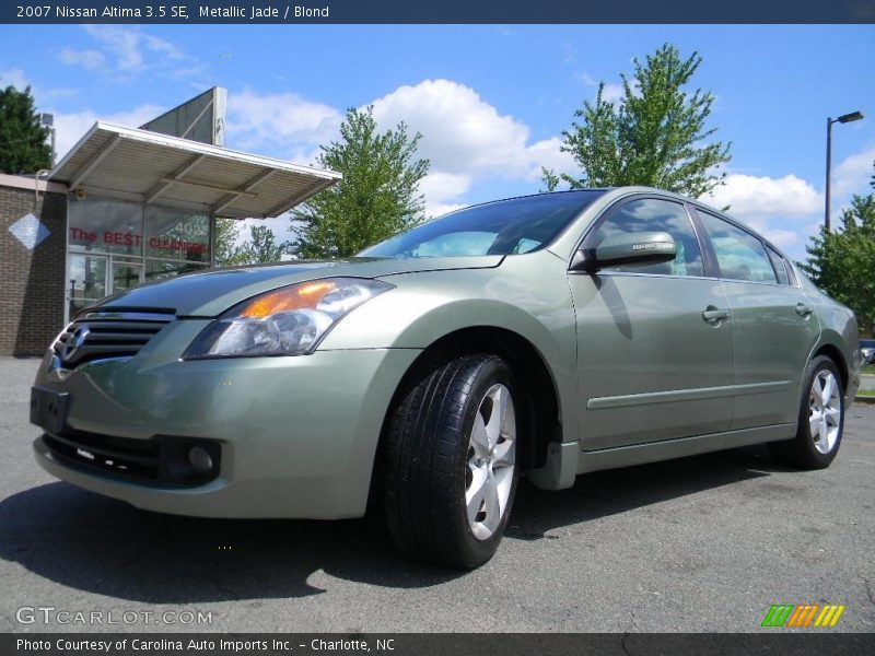 Metallic Jade / Blond 2007 Nissan Altima 3.5 SE