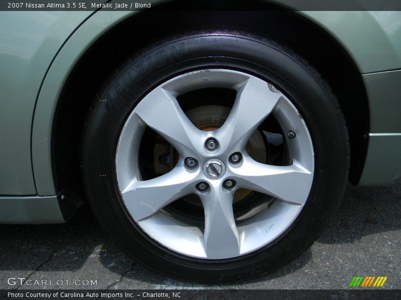 Metallic Jade / Blond 2007 Nissan Altima 3.5 SE