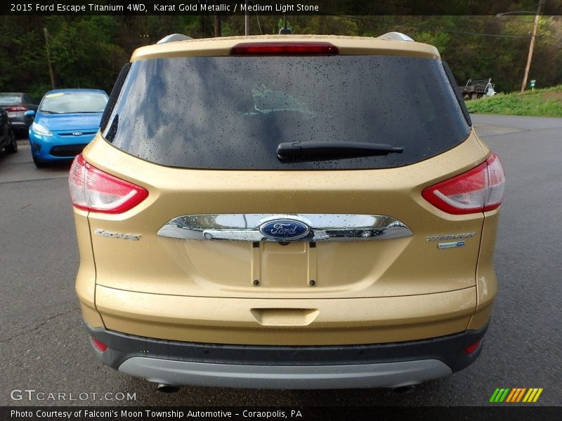Karat Gold Metallic / Medium Light Stone 2015 Ford Escape Titanium 4WD
