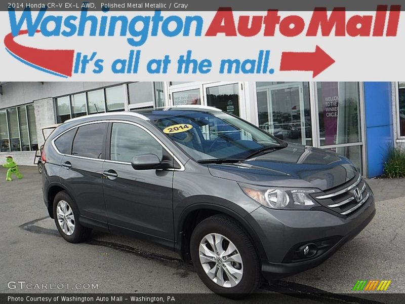 Polished Metal Metallic / Gray 2014 Honda CR-V EX-L AWD