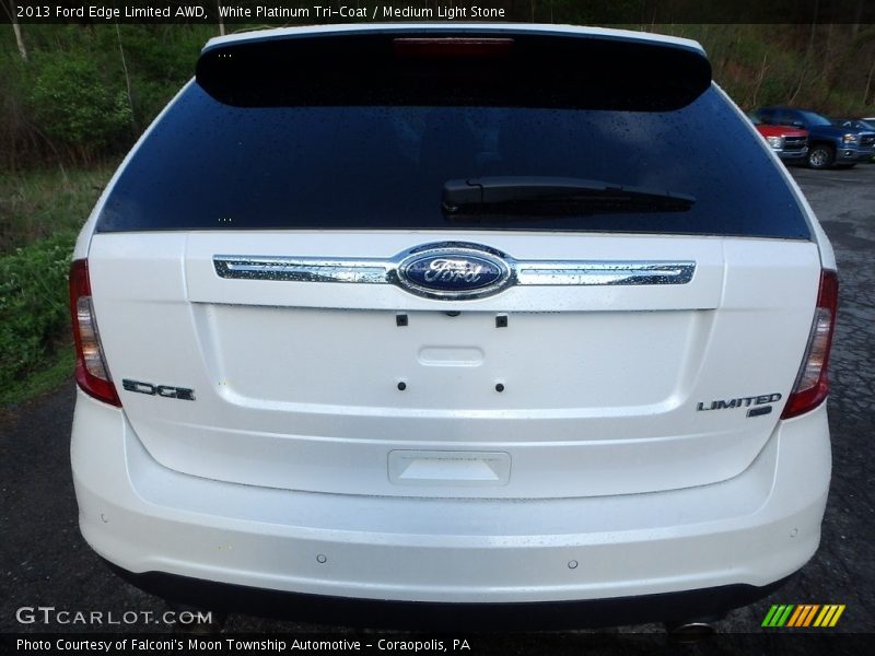 White Platinum Tri-Coat / Medium Light Stone 2013 Ford Edge Limited AWD
