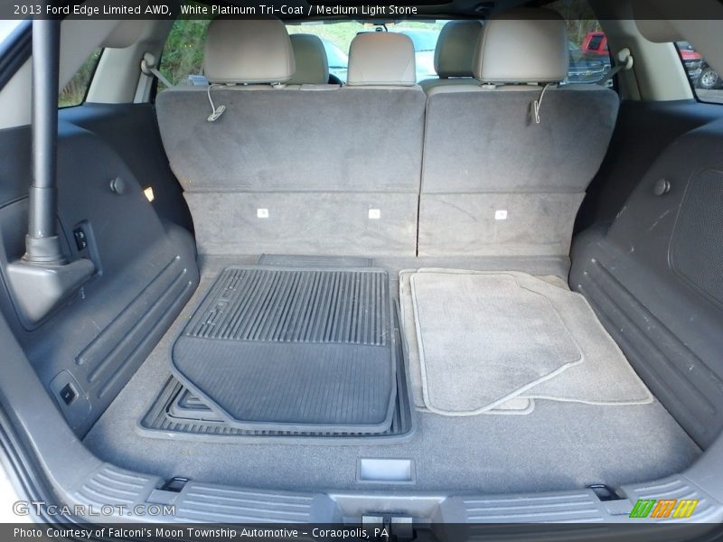 White Platinum Tri-Coat / Medium Light Stone 2013 Ford Edge Limited AWD
