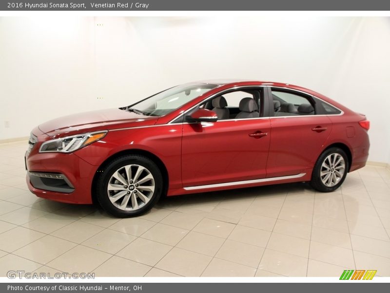 Venetian Red / Gray 2016 Hyundai Sonata Sport