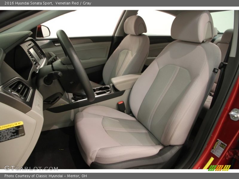 Venetian Red / Gray 2016 Hyundai Sonata Sport