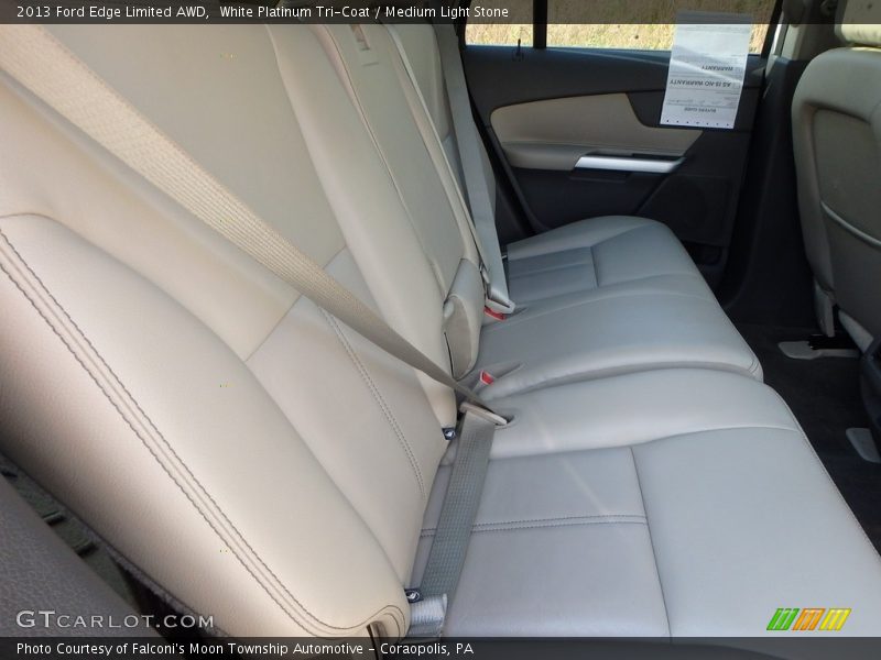 White Platinum Tri-Coat / Medium Light Stone 2013 Ford Edge Limited AWD