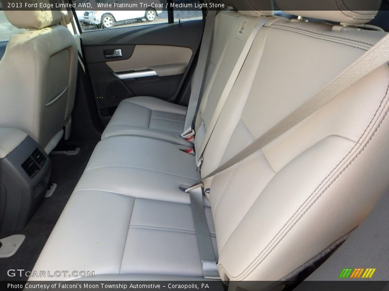 White Platinum Tri-Coat / Medium Light Stone 2013 Ford Edge Limited AWD