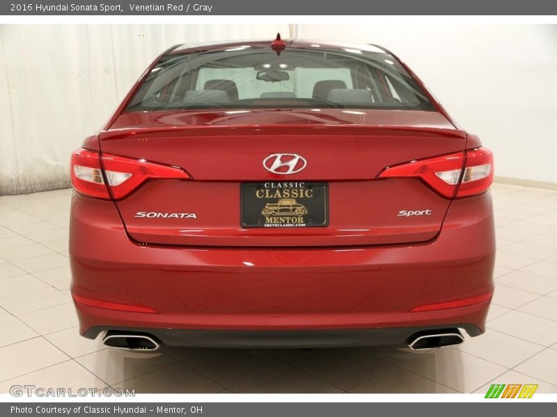 Venetian Red / Gray 2016 Hyundai Sonata Sport