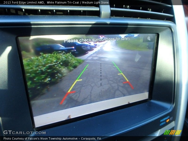 White Platinum Tri-Coat / Medium Light Stone 2013 Ford Edge Limited AWD
