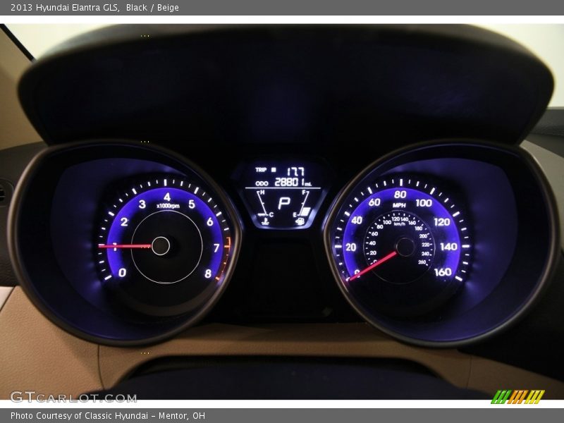 Black / Beige 2013 Hyundai Elantra GLS