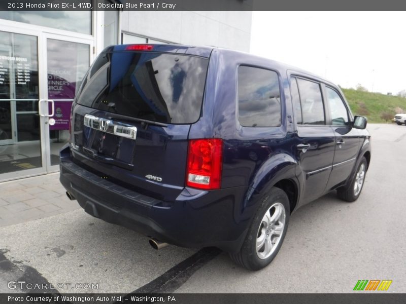 Obsidian Blue Pearl / Gray 2013 Honda Pilot EX-L 4WD