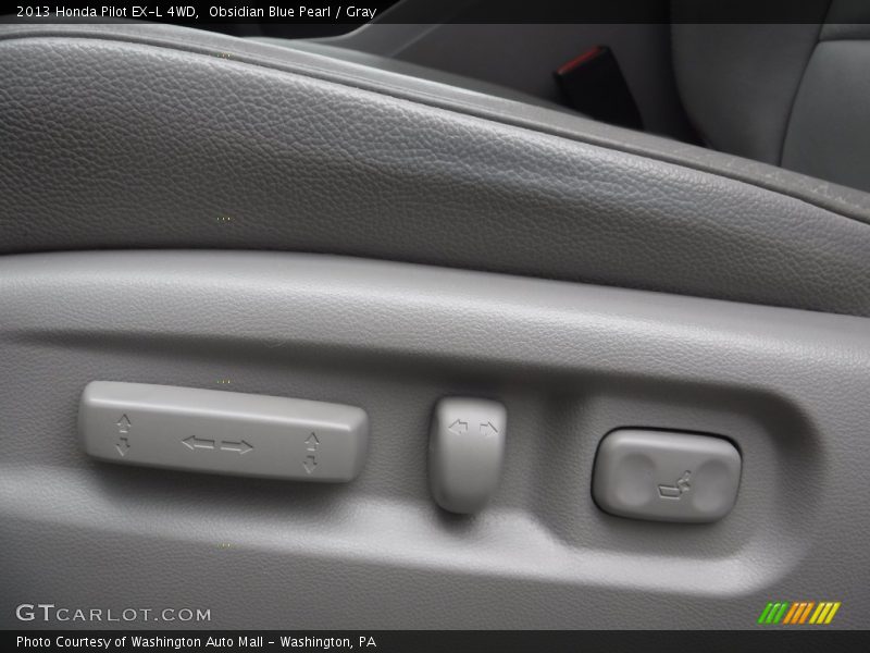 Obsidian Blue Pearl / Gray 2013 Honda Pilot EX-L 4WD